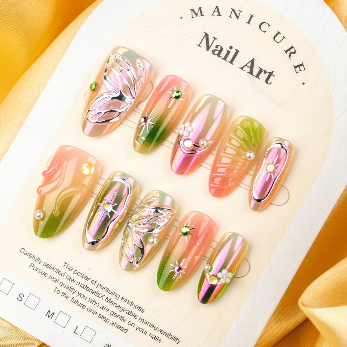 Floral Art Press-On Nail Set 1790736496 — product view 1