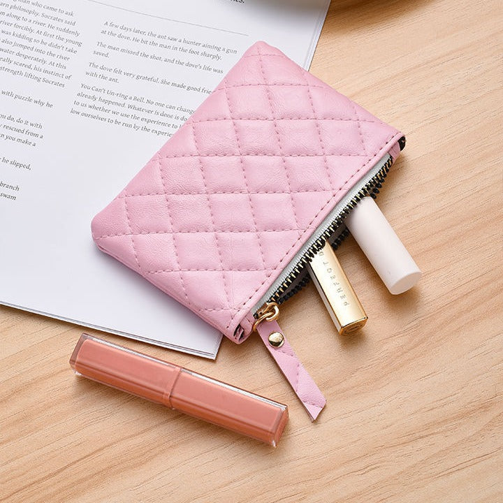 Quilted Leather Card Holder — product view 4