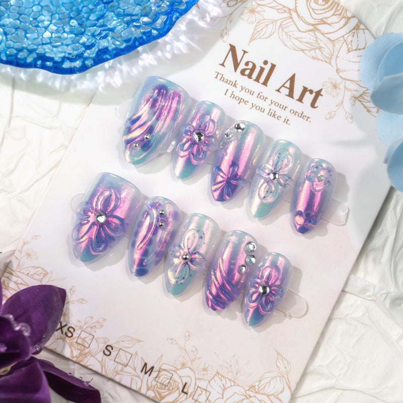 Decorative Floral Press-On Nails 1790736469 — product view 2