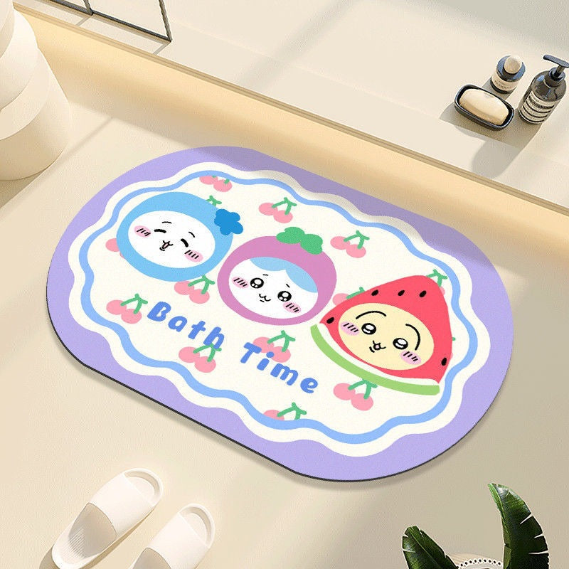 Cartoon-Themed Absorbent Bath Mat — product view 4