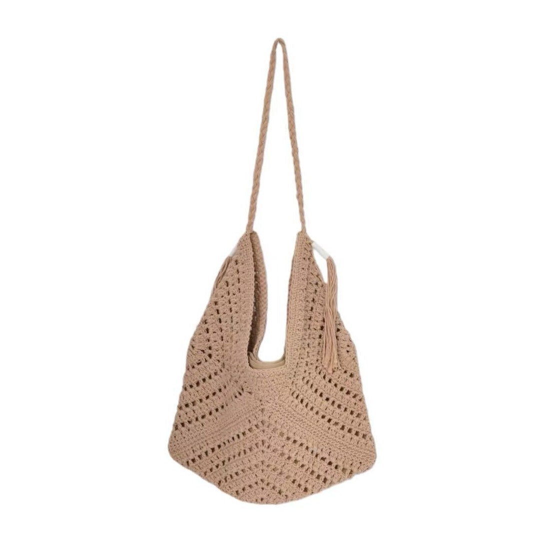 Handcrafted net tote bag LoungeYard — product view 4
