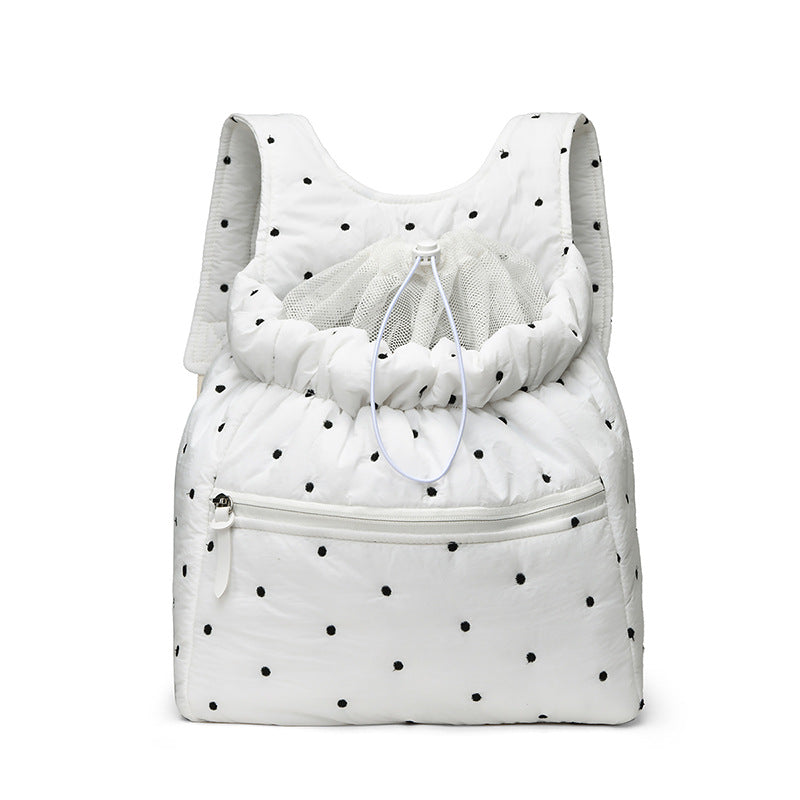 Drawstring Closure Casual Backpack LoungeYard — product view 3