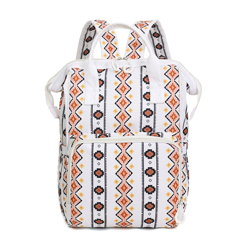 Geometric Patterned Travel Backpack — product view 2