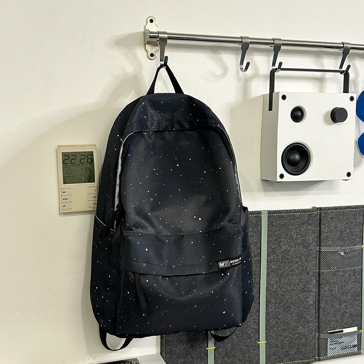Space-Patterned Casual Backpack LoungeYard — product view 6