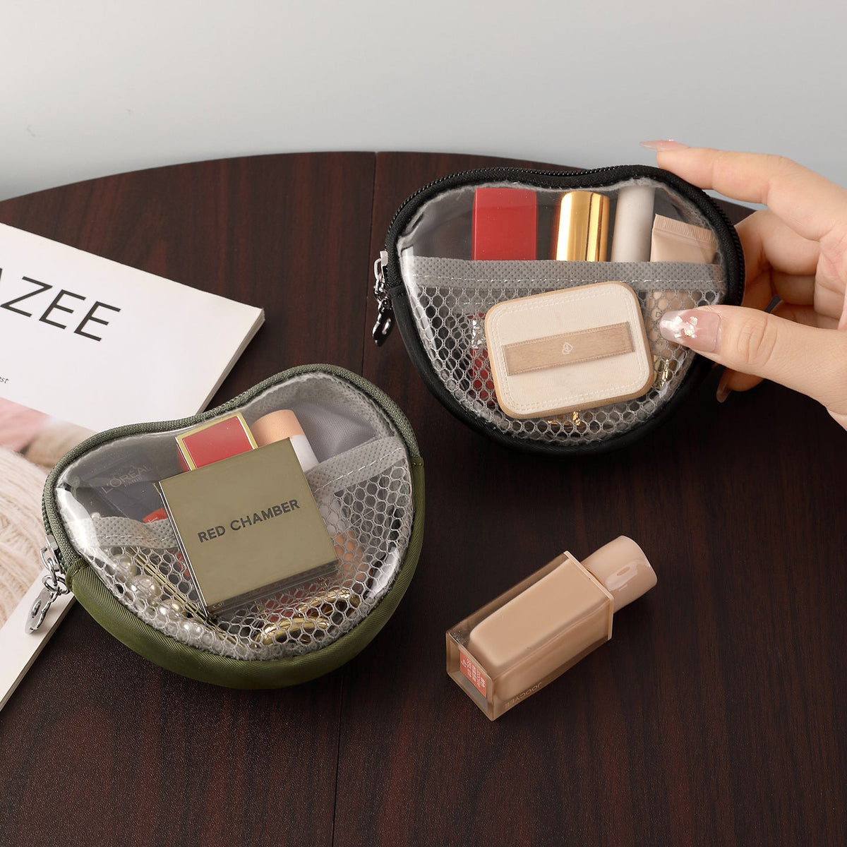 Compact Mesh Cosmetic Pouch — product view 5