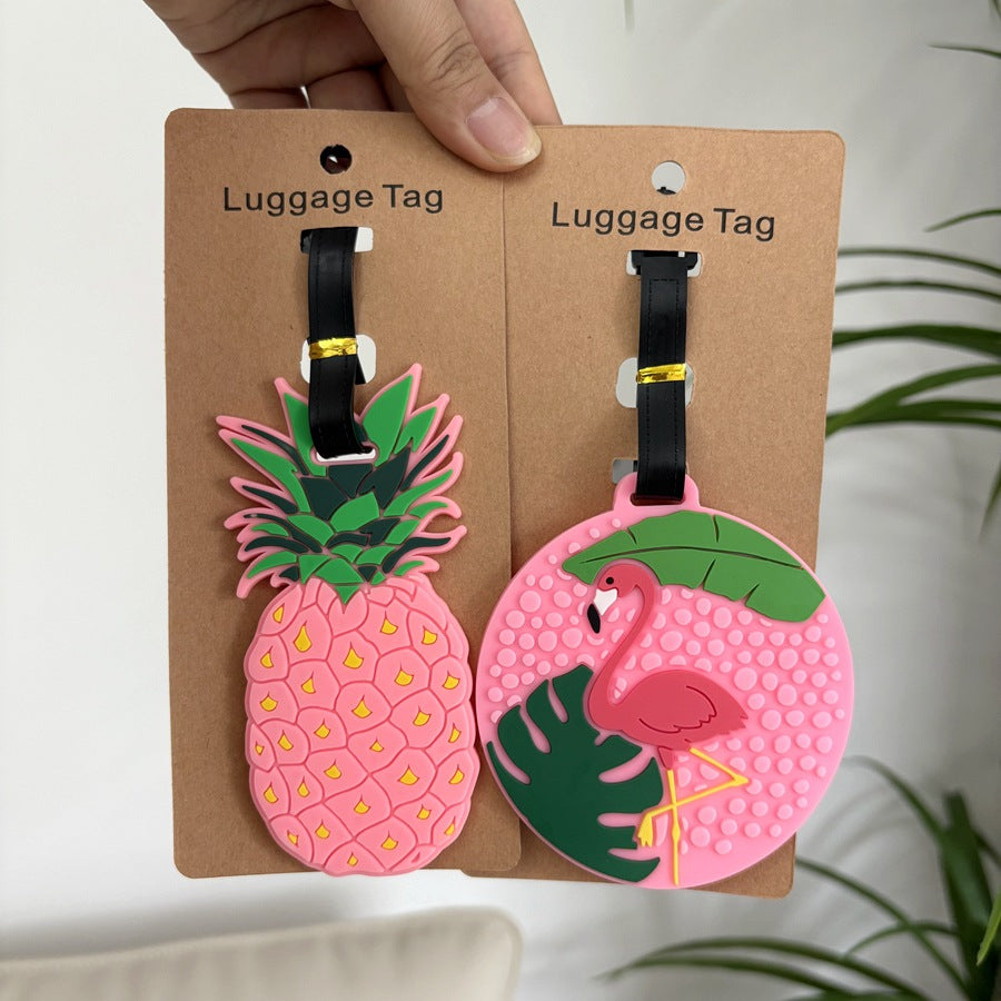 Pineapple-Themed Silicone Luggage Tag LoungeYard — product view 3