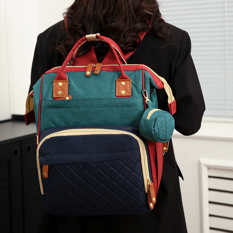Multi-Functional Quilted Backpack LoungeYard 1790332084 — product view 3