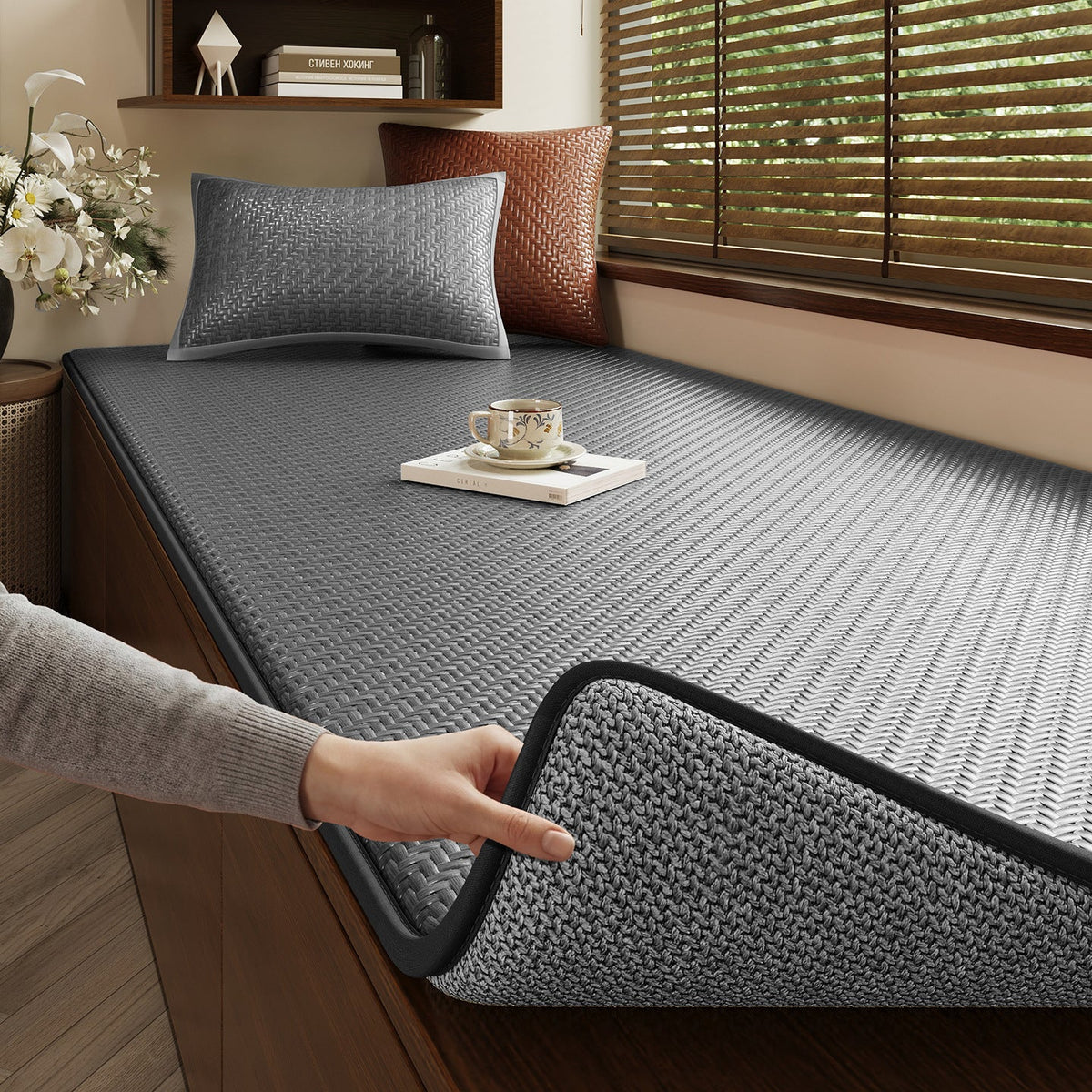 Textured Bed Cover Mat LoungeYard — product view 5