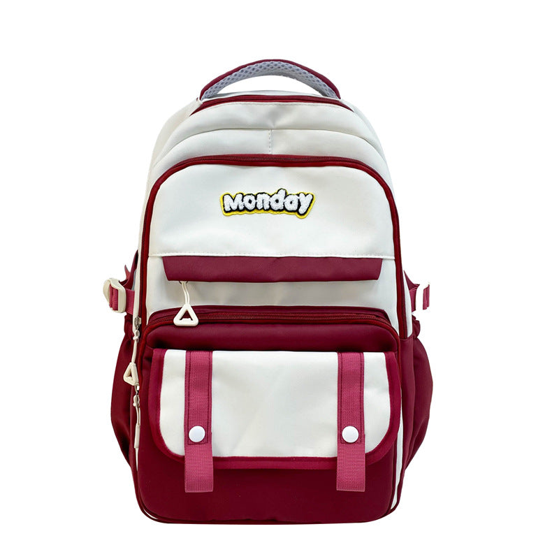Cartoon Character Embroidered Backpack — product view 2