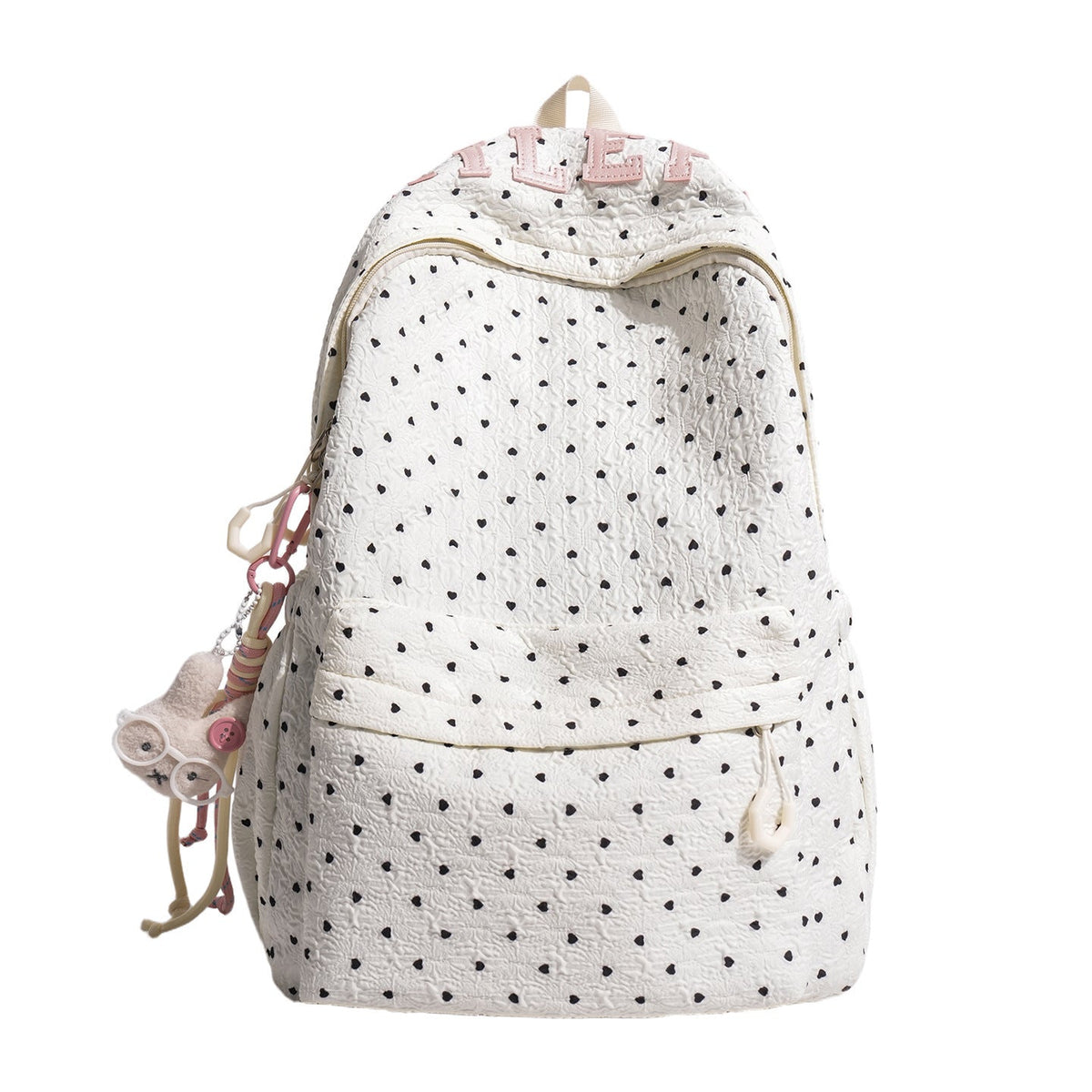Playful Heart Patterned Everyday Backpack — product view 4