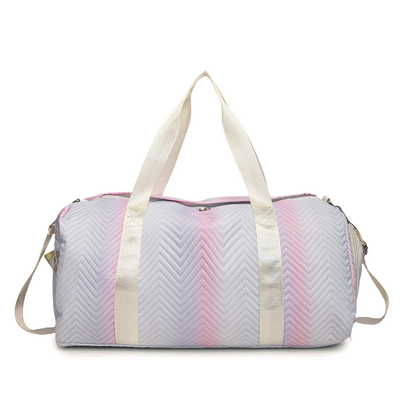 Chevron Quilted Travel Duffle Bag LoungeYard — product view 4