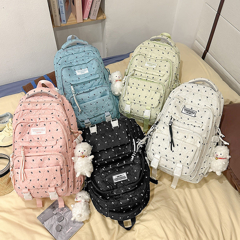 Quilted Multi-Pocket Backpack LoungeYard — product view 4