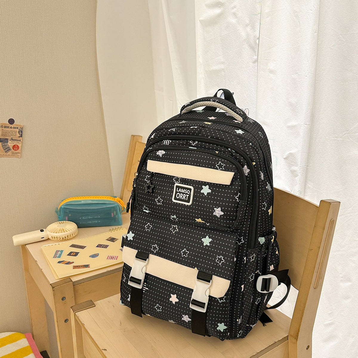 Multi-Compartment School Backpack LoungeYard — product view 6