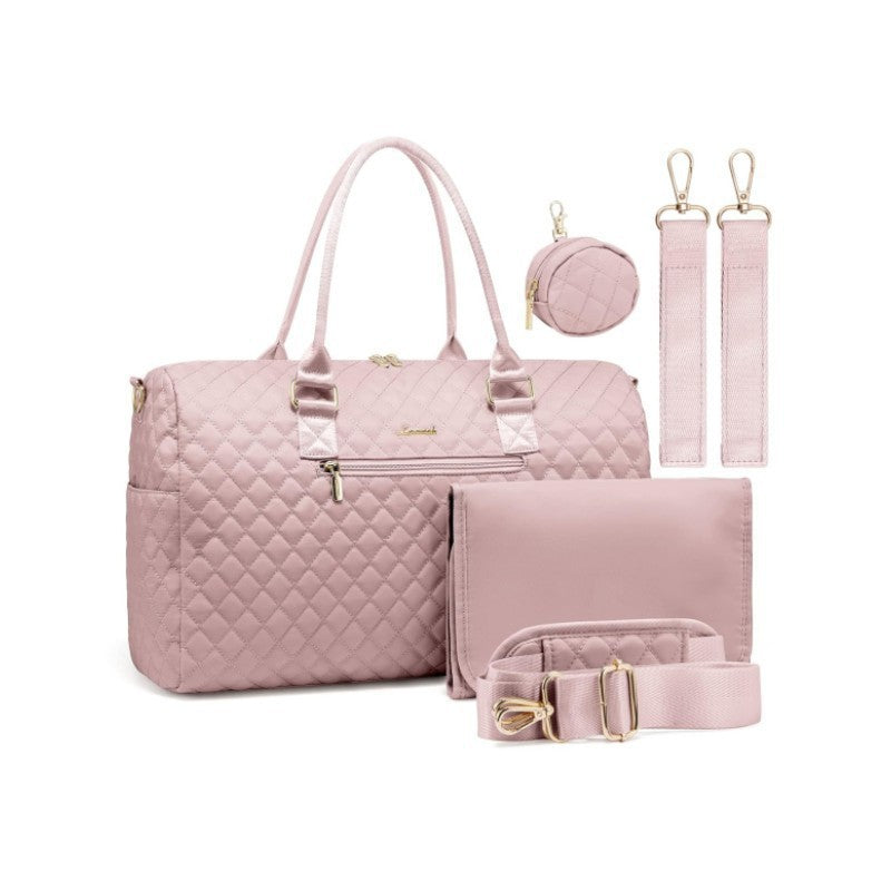 Sophisticated Quilted Travel Tote Set LoungeYard — product view 5