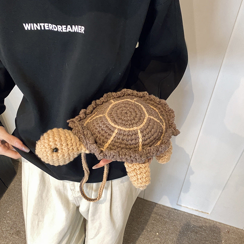 Cute Plush Turtle-Themed Mini Backpack — product view 3