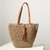 Handcrafted basket bag with fashionable tassel detail LoungeYard — product view 6