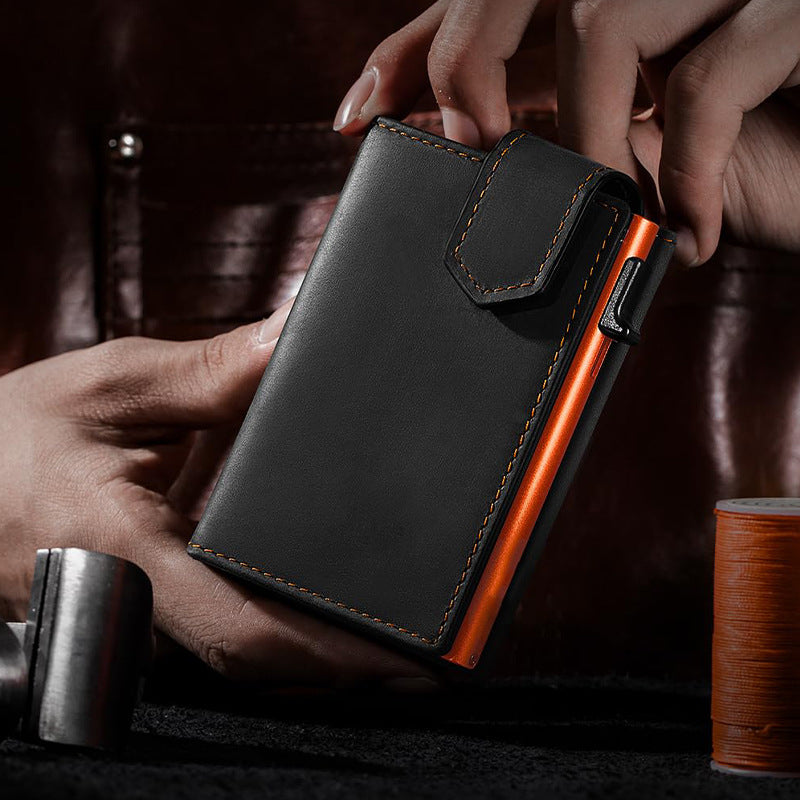 Leather Flip Wallet LoungeYard — product view 2