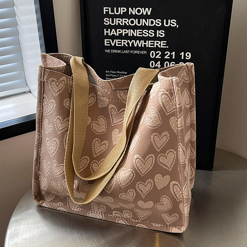 Heart-Embroidered Utility Tote — product view 2