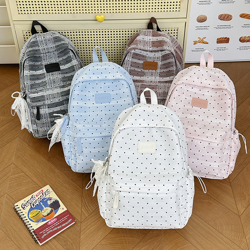 Compact Polka Dot Backpack LoungeYard — product view 4