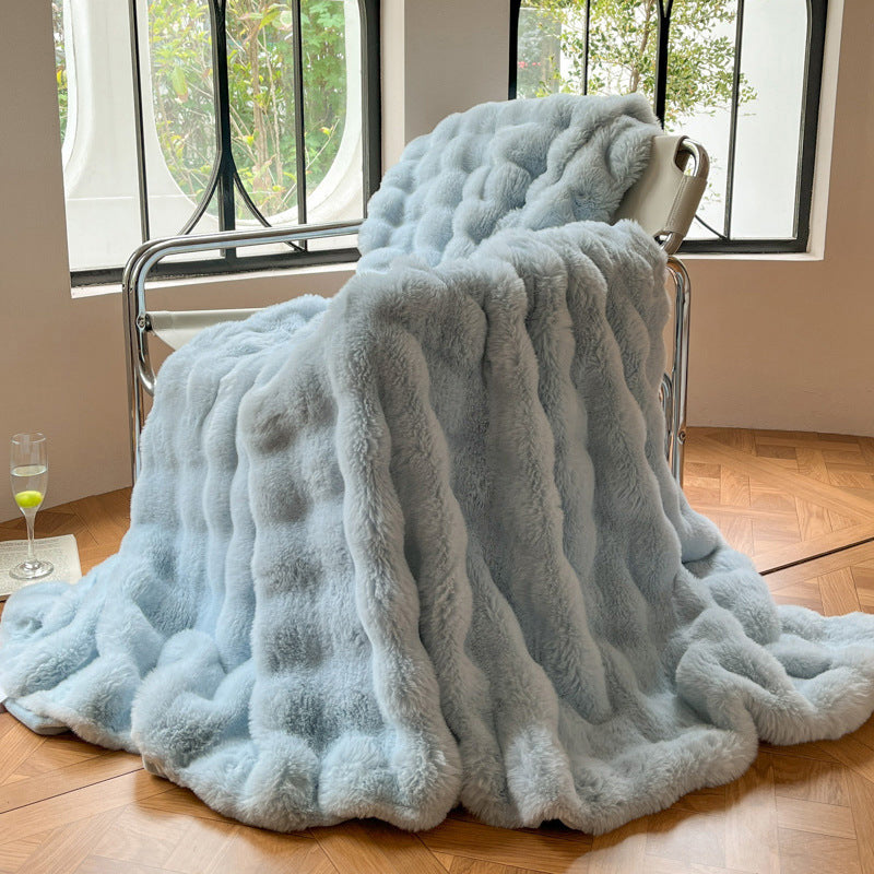 Luxurious Textured Soft Throw Blanket LoungeYard — product view 6