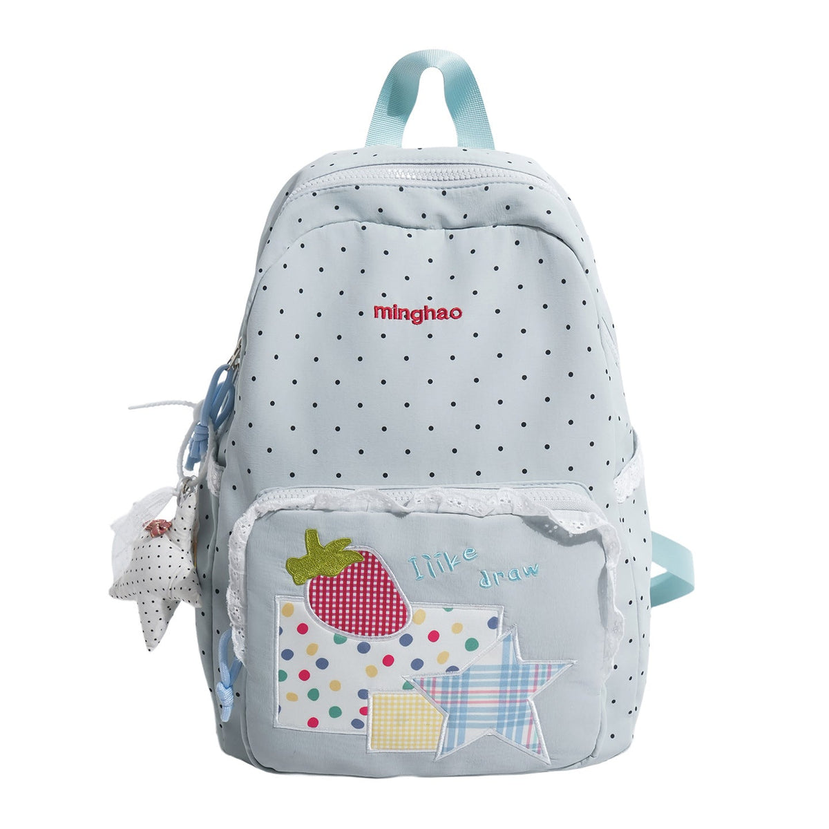 Decorative Polka Dot Print Backpack LoungeYard — product view 5