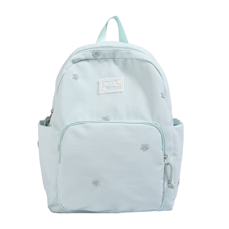 Embroidered Lightweight Casual Backpack LoungeYard — product view 5