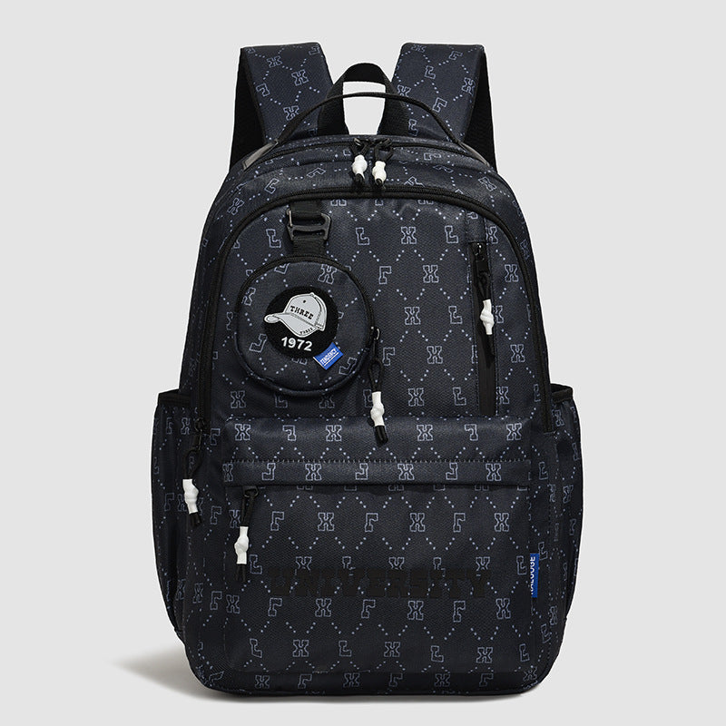 Multifunctional Geometric Patterned Backpack LoungeYard — product view 6