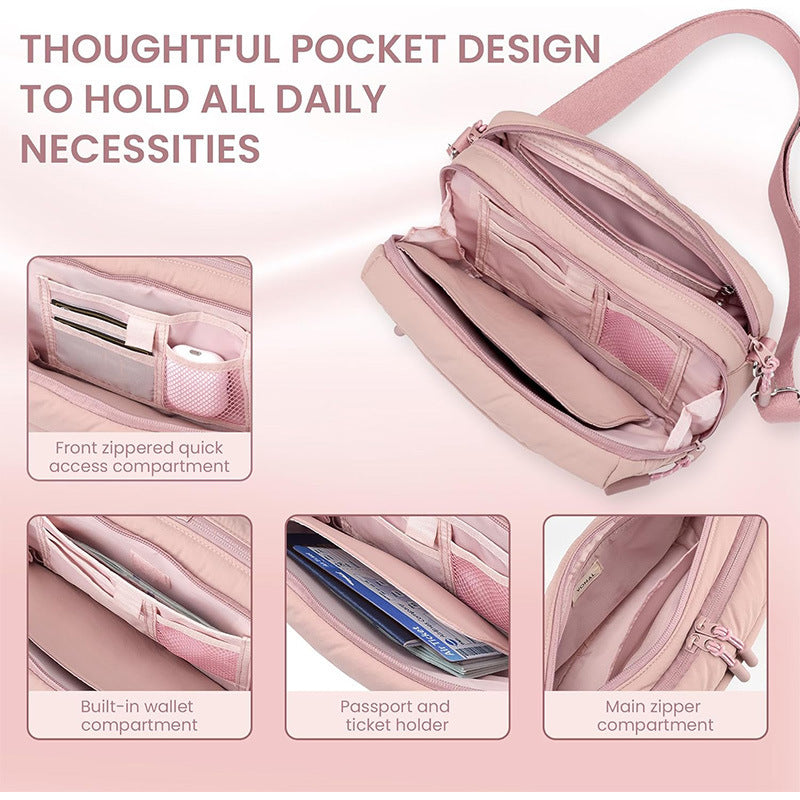 Elegant shoulder bag with double compartment LoungeYard — product view 4