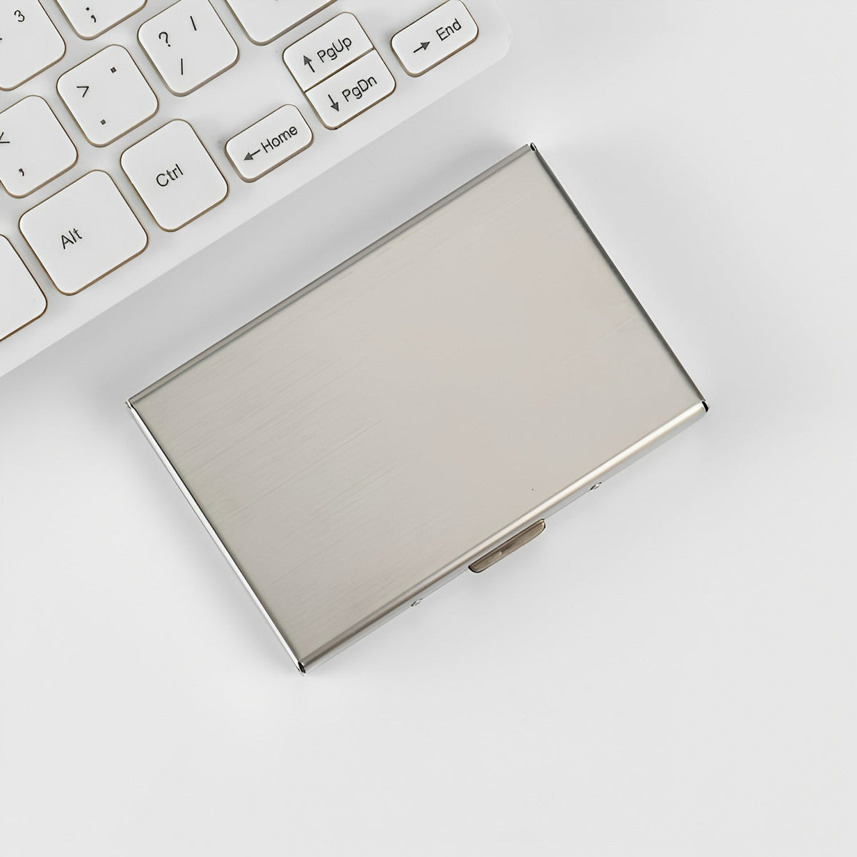 Premium Slim Aluminum Business Card Holder — product view 6