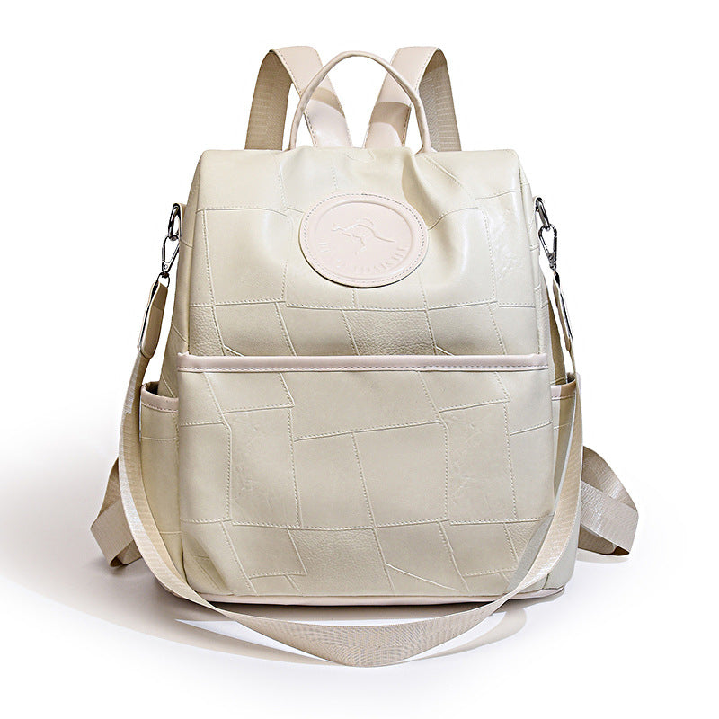 Premium Leather Multi-Compartment Backpack — product view 2