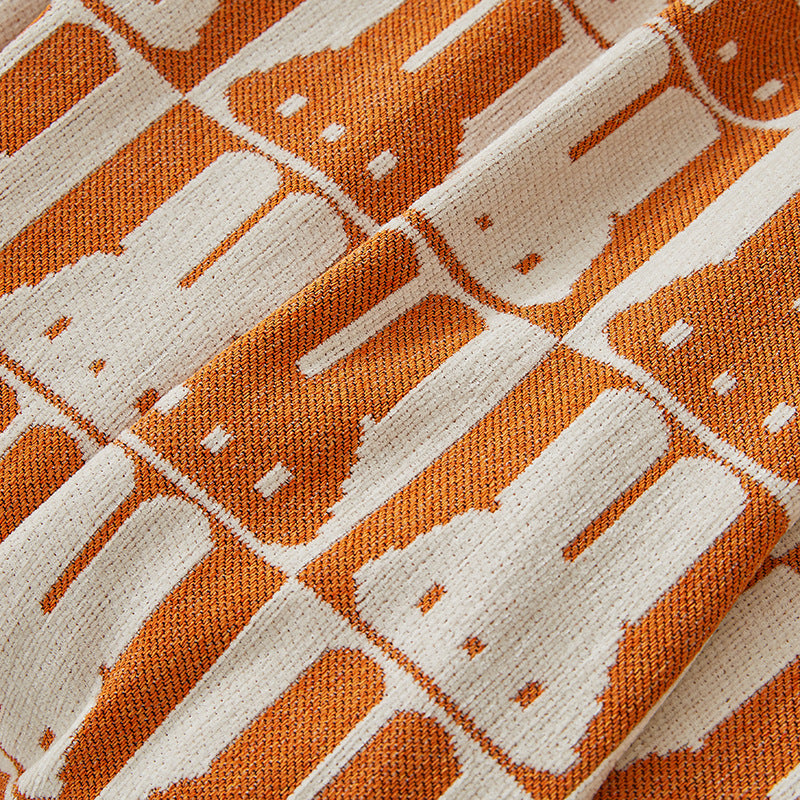 Cozy Rabbit Patterned Sofa Throw Blanket — product view 4