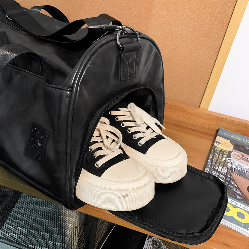 Premium Leather Travel Duffle LoungeYard — product view 4