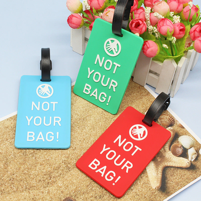 Unisex Luggage Tag with Humorous Statement LoungeYard — product view 4