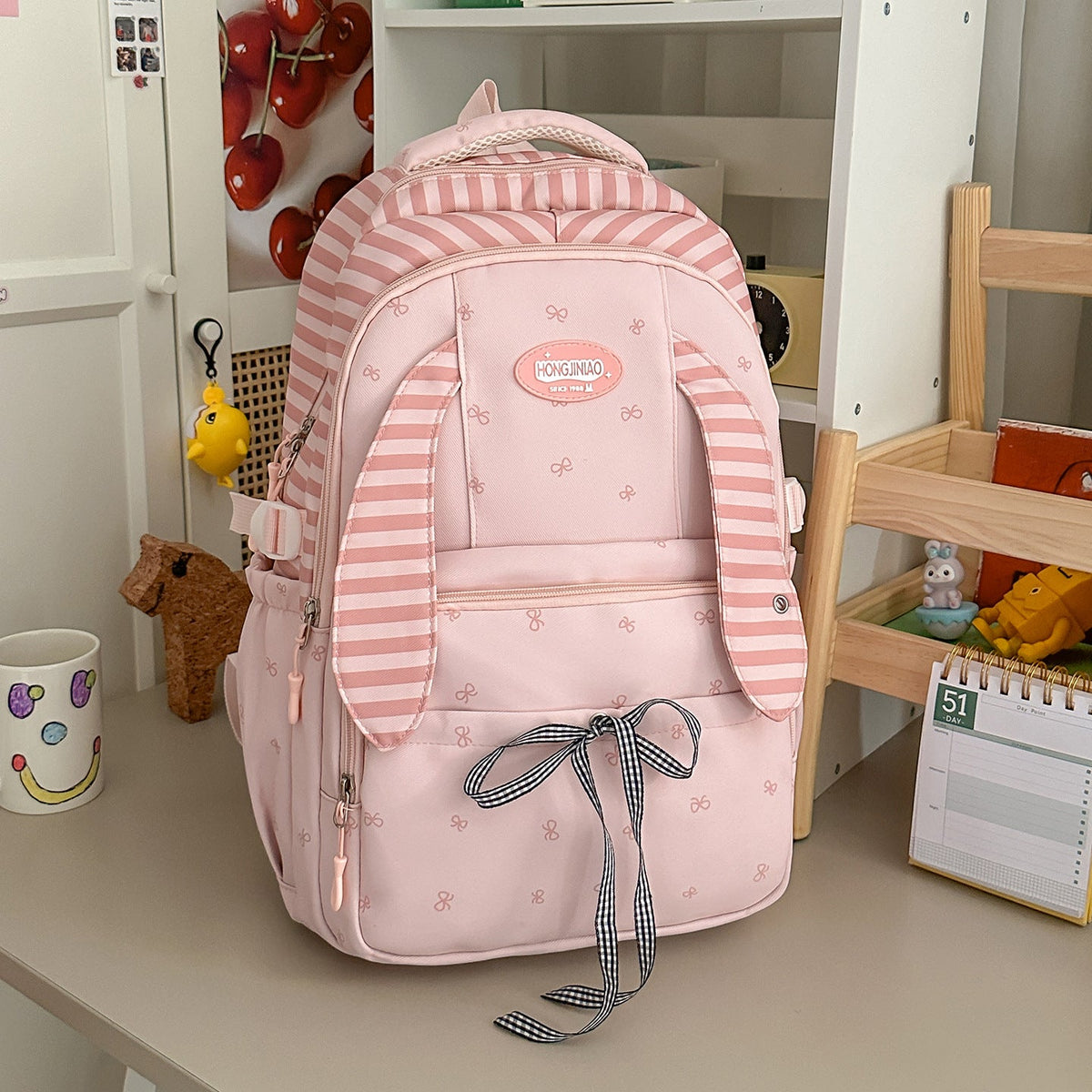 Fun Bunny-Ear Design Backpack LoungeYard — product view 7