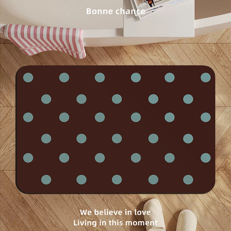 Modern Oval Decorative Bath Mat — product view 3