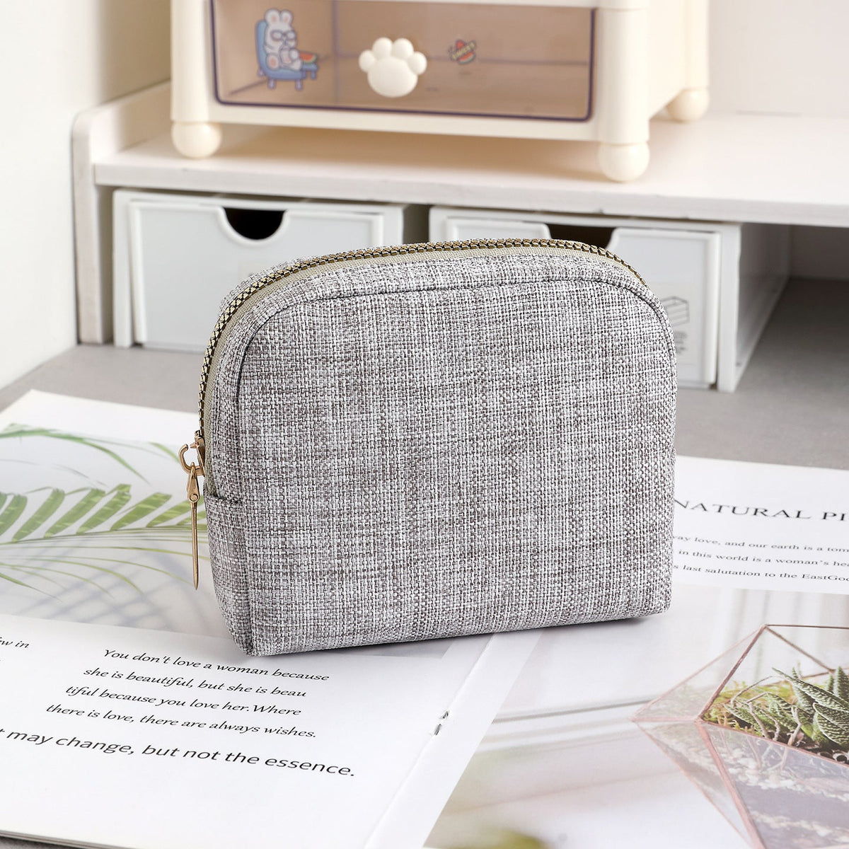 Compact Zippered Coin Purse — product view 1