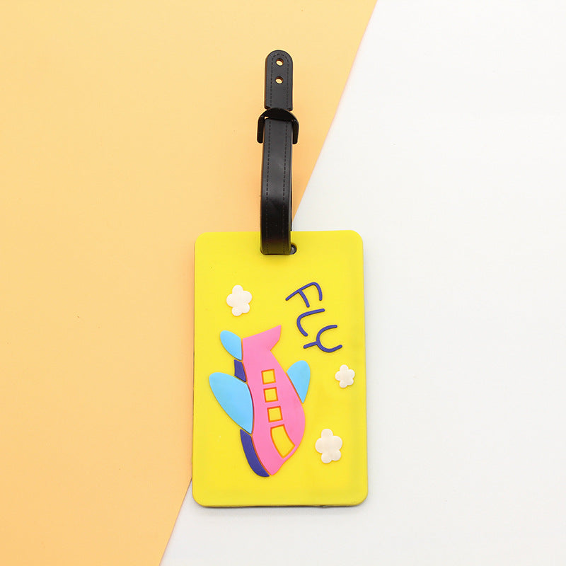 Unisex creative luggage tag in bus design LoungeYard — product view 6