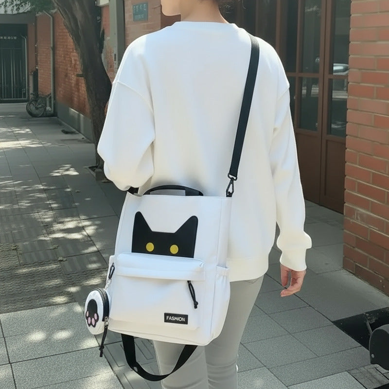 Cute Cat-Eared Tote Bag LoungeYard — product view 1
