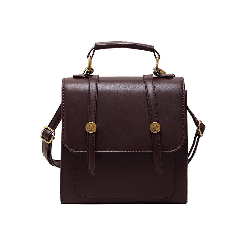 Textured Vegan Leather Satchel LoungeYard — product view 5