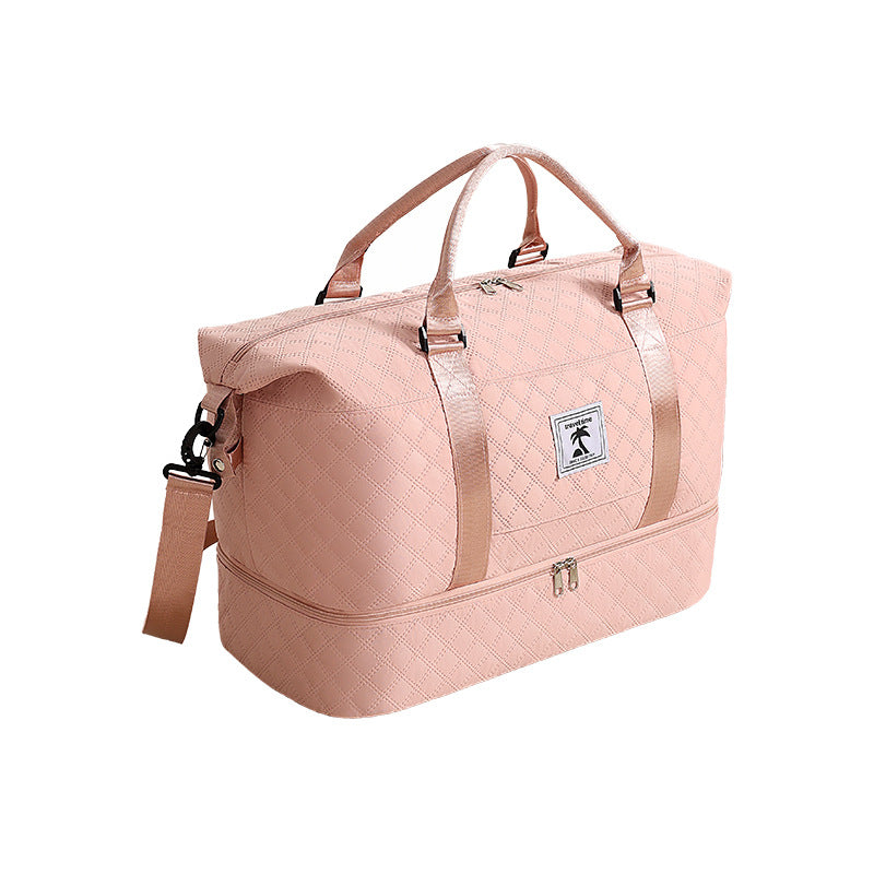 Spacious Quilted Travel Duffel Bag LoungeYard — product view 3