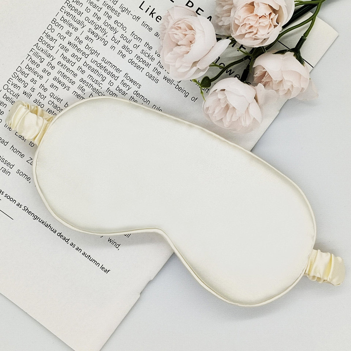Women's ultra-soft sleep mask with extra padding and elastic satin band LoungeYard — product view 1