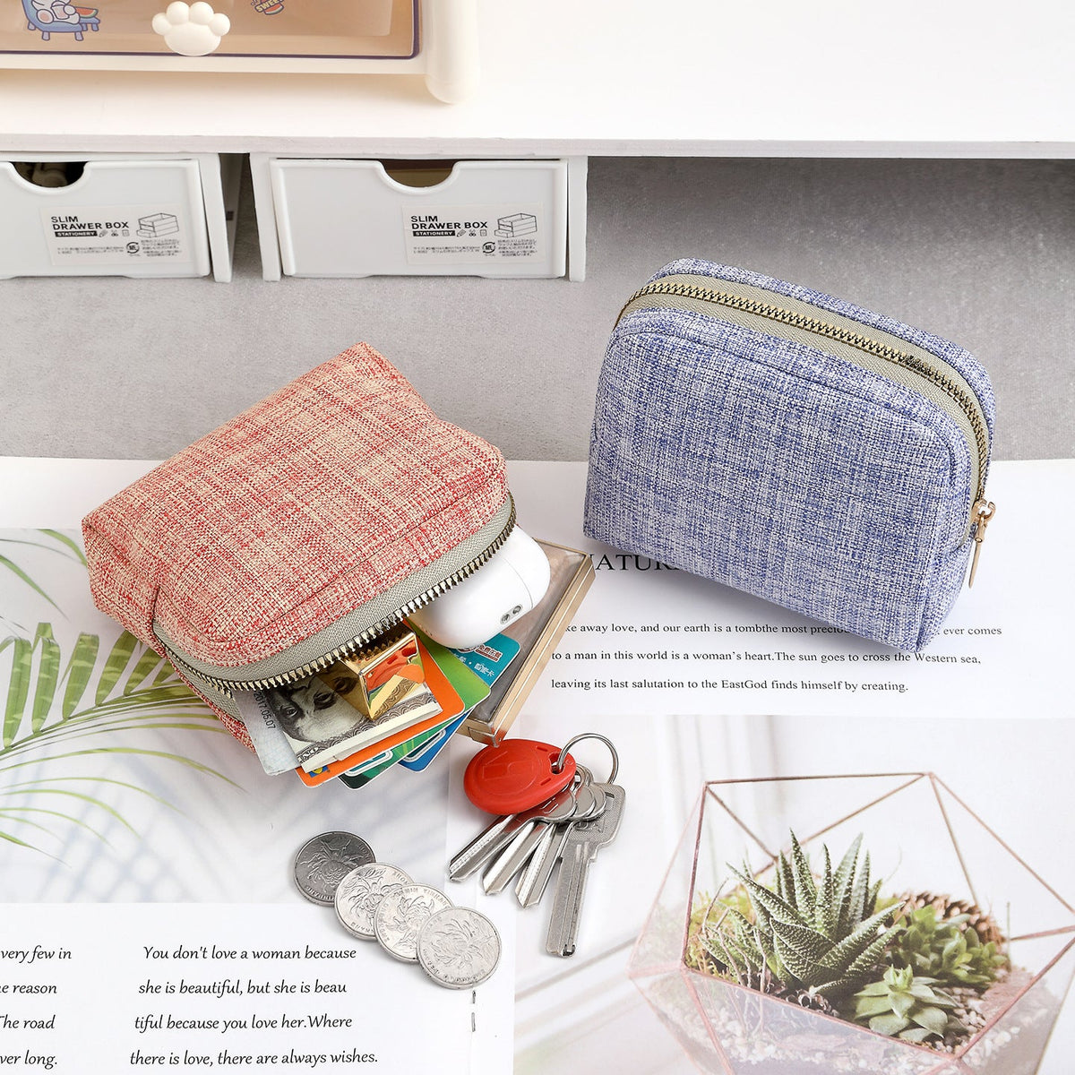 Compact Zippered Coin Purse — product view 7