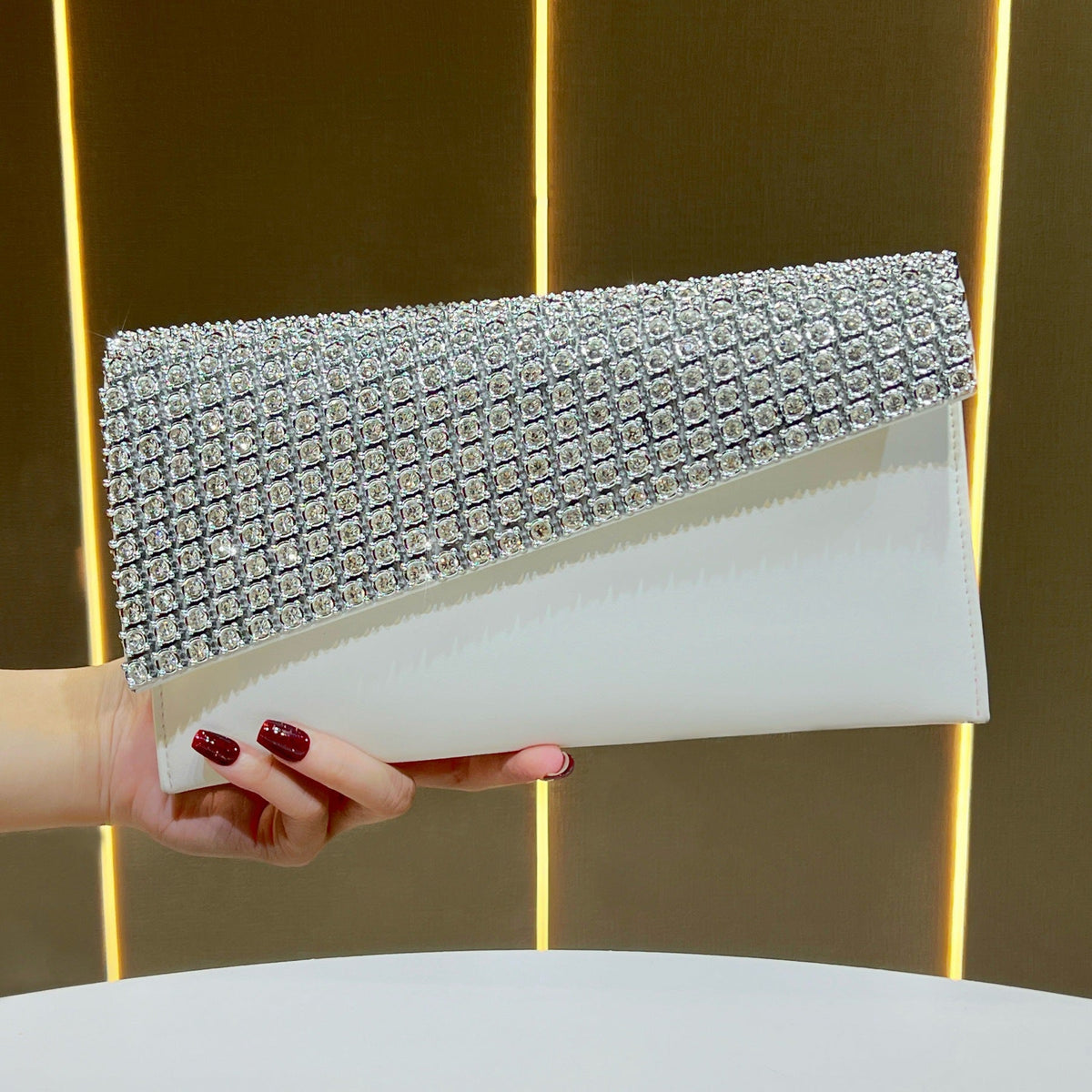 Glamorous Rhinestone Clutch — product view 3