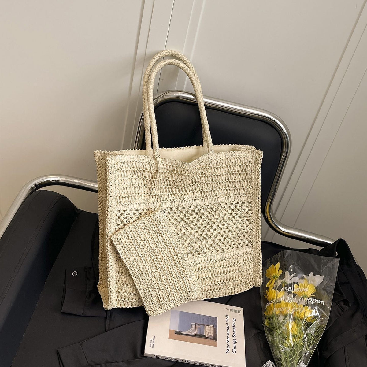 Handbag Made of Natural Weave LoungeYard — product view 5