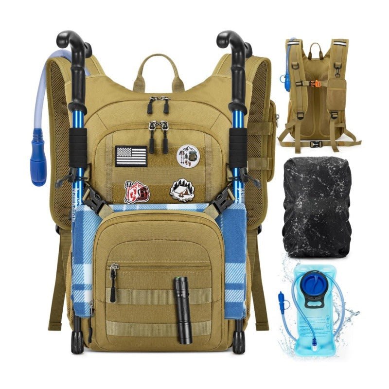 Multifunctional Outdoor Backpack with Integrated Hydration Bladder and Ergonomic Design LoungeYard — product view 2