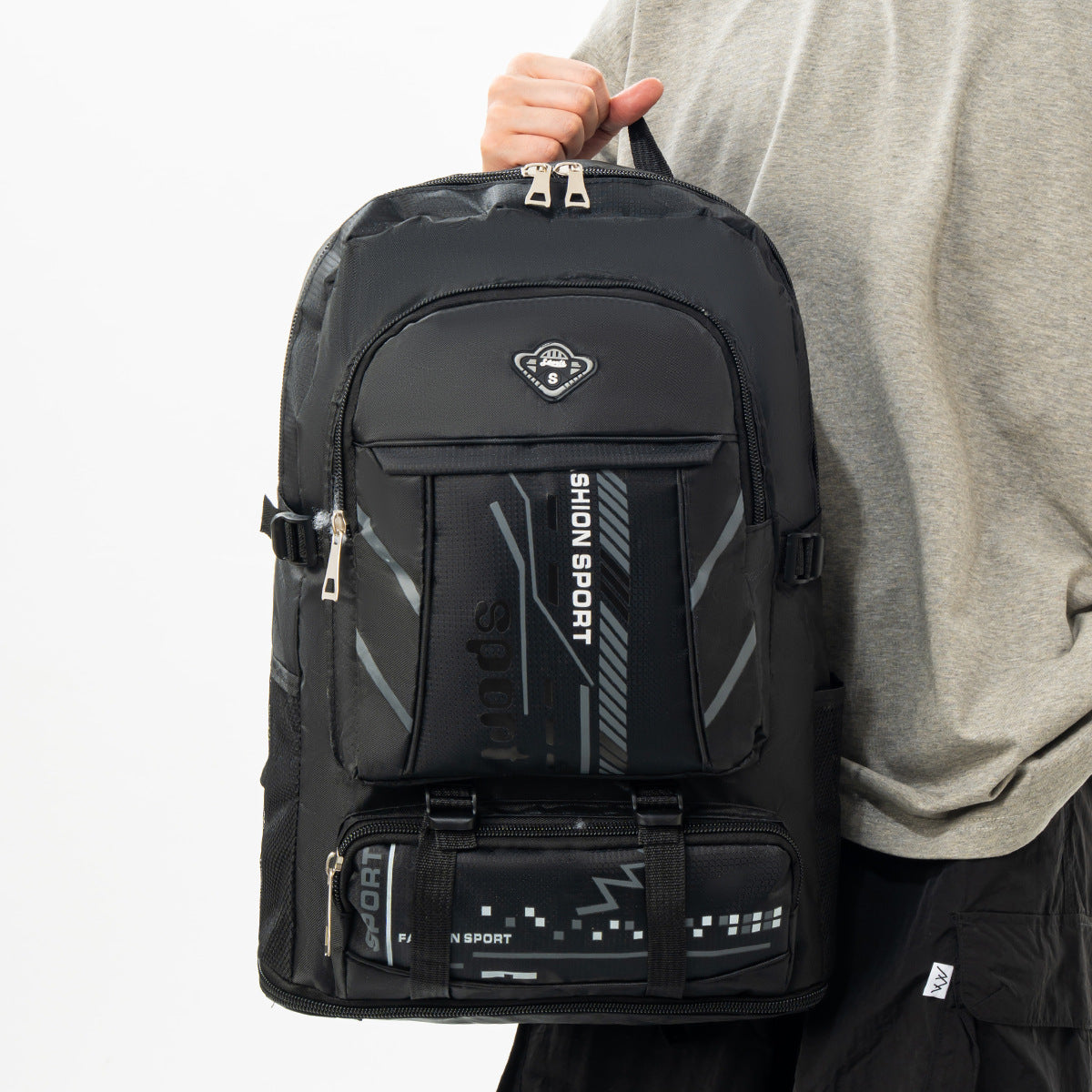 Sporty Multi-Compartment Backpack — product view 1