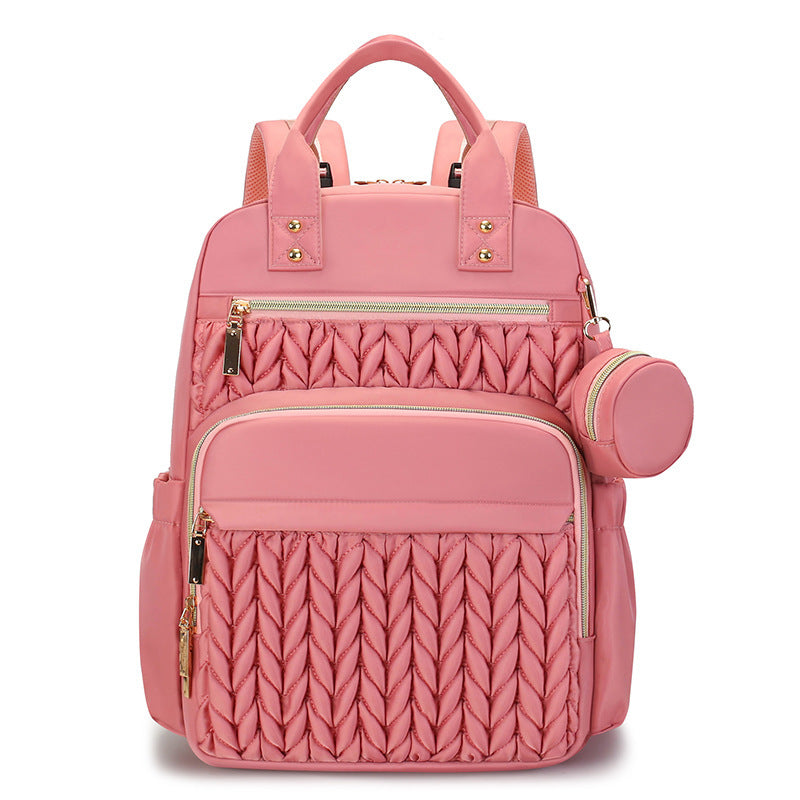 Fashionable backpack with practical compartment system LoungeYard — product view 2