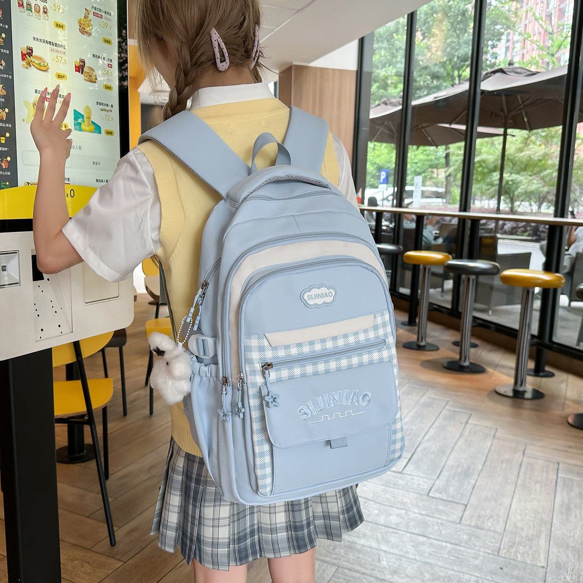 Multi-Pocket School Backpack LoungeYard — product view 1