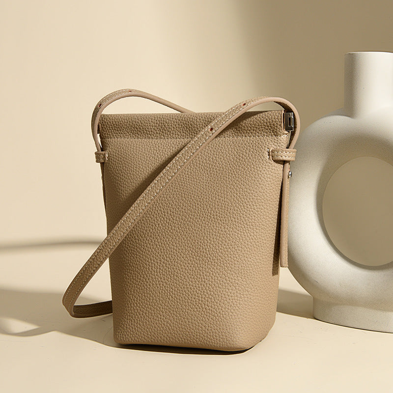 Elegant Textured Bucket Bag LoungeYard — product view 2