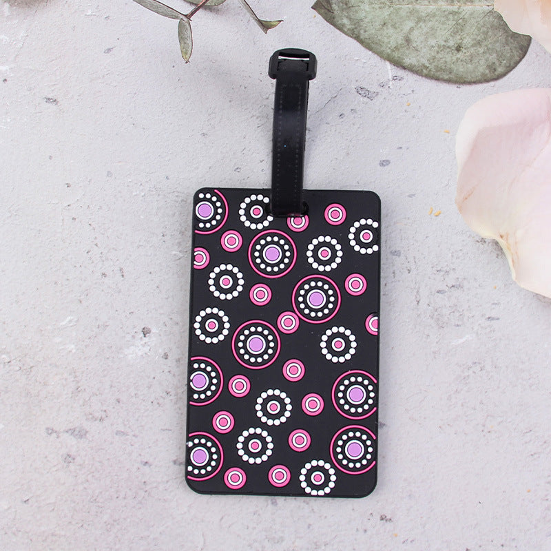 Geometric Pattern Luggage Tag LoungeYard — product view 4